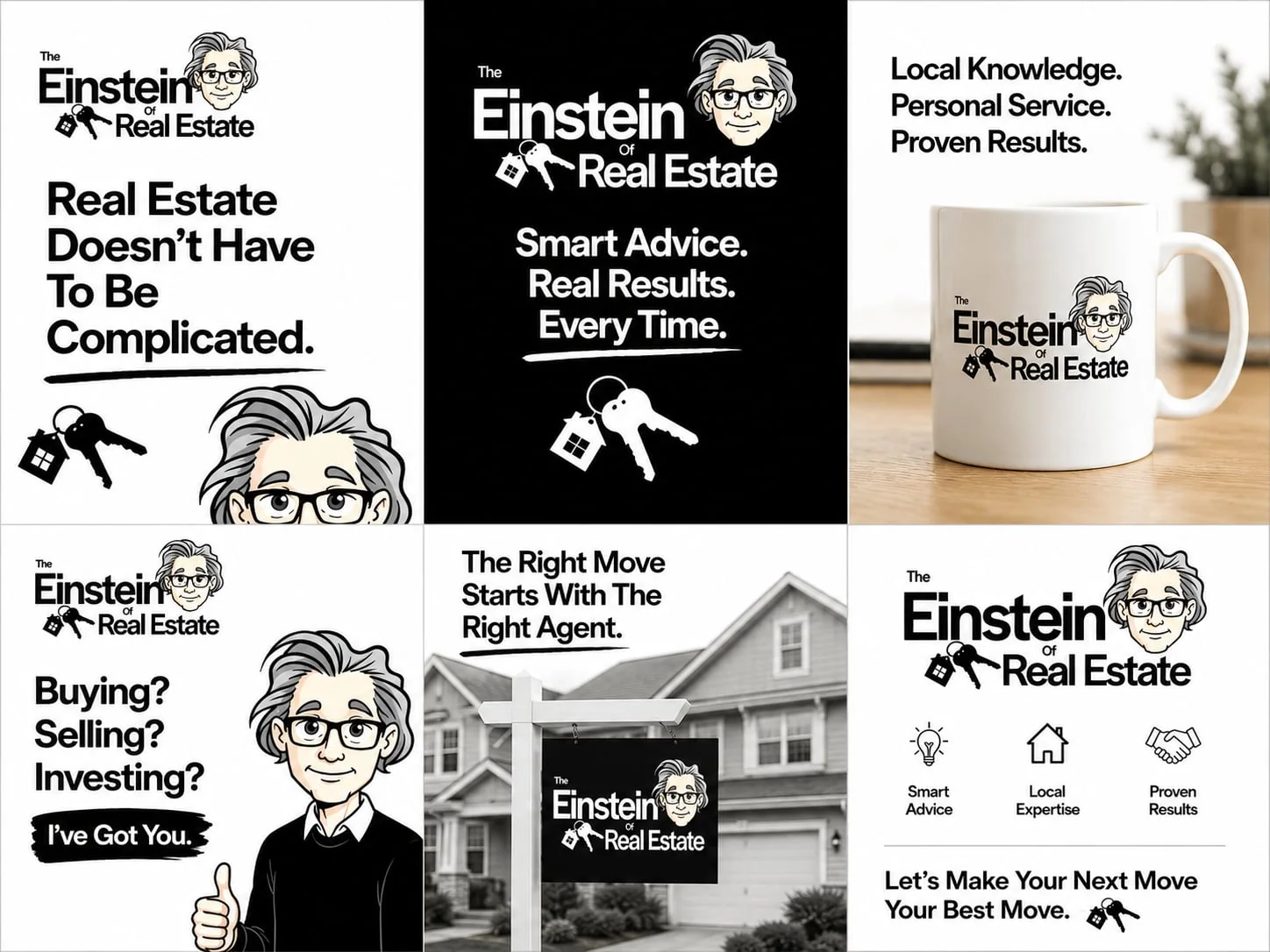 The Einstein of Real Estate branded social media examples